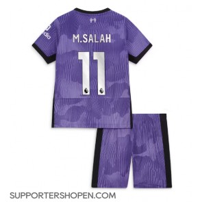 Liverpool Mohamed Salah #11 Tredje tröja Barn 2023-24 Kortärmad (+ korta byxor)